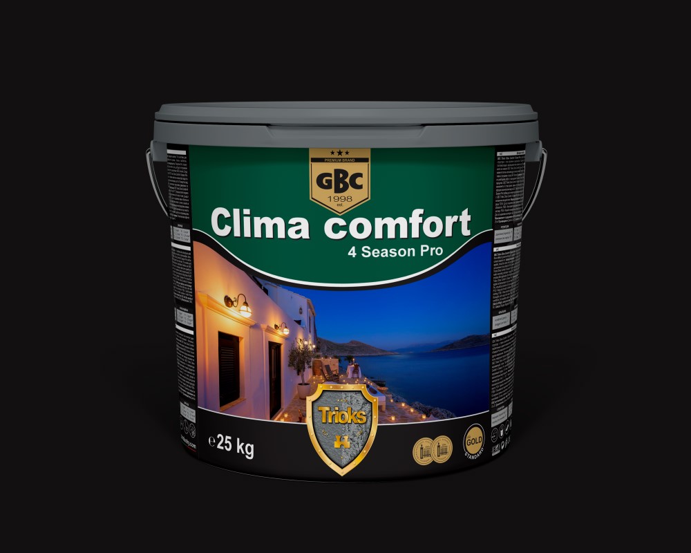 clima comfort 2024 custom - GBC Trioks Clima Comfort 4 Seasons Pro Структурна мазилка+ База - Декор Макс