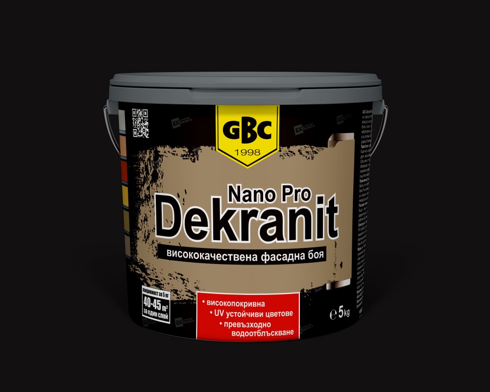 dekranit color custom - GBC Dekranit Color Nano Pro – Акрилна фасадна боя - Декор Макс